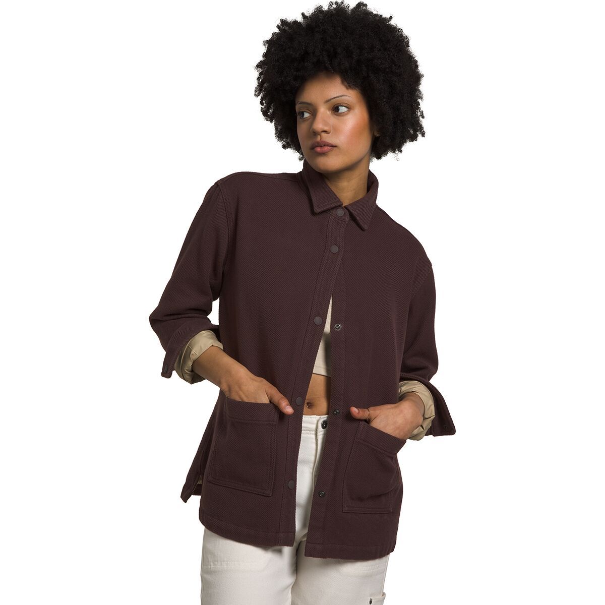 The North Face Valley Twill Utility Shacket - Women's Coal Brown, S