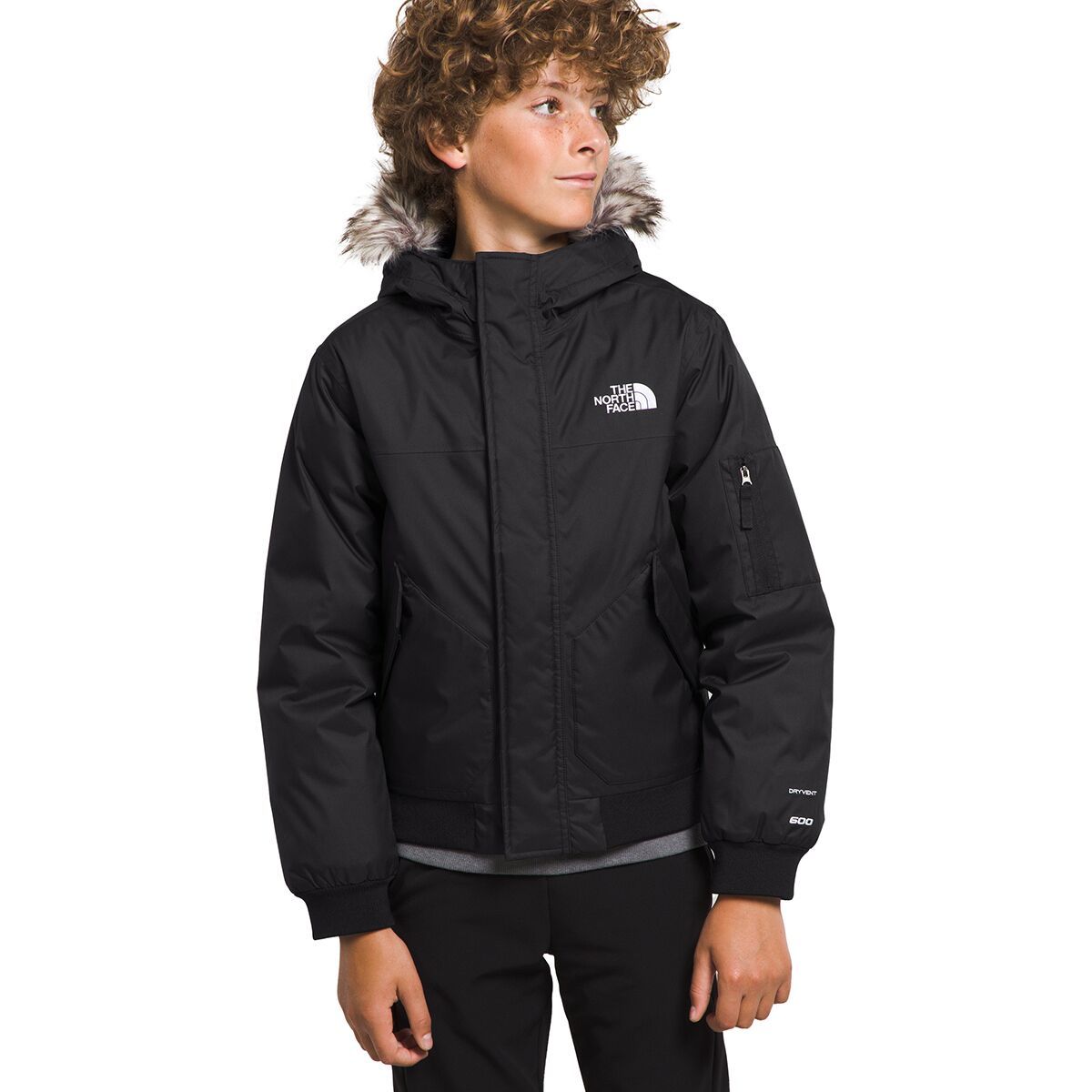 The North Face Gotham Down Hooded Jacket - Boys' TNF Black, XL