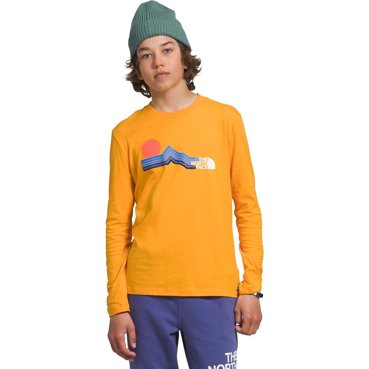 The North Face Graphic Long-Sleeve T-Shirt - Boys' Summit Gold, XXL