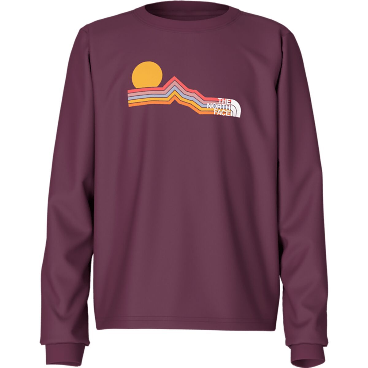 The North Face Graphic Long-Sleeve T-Shirt - Girls' Boysenberry, XL