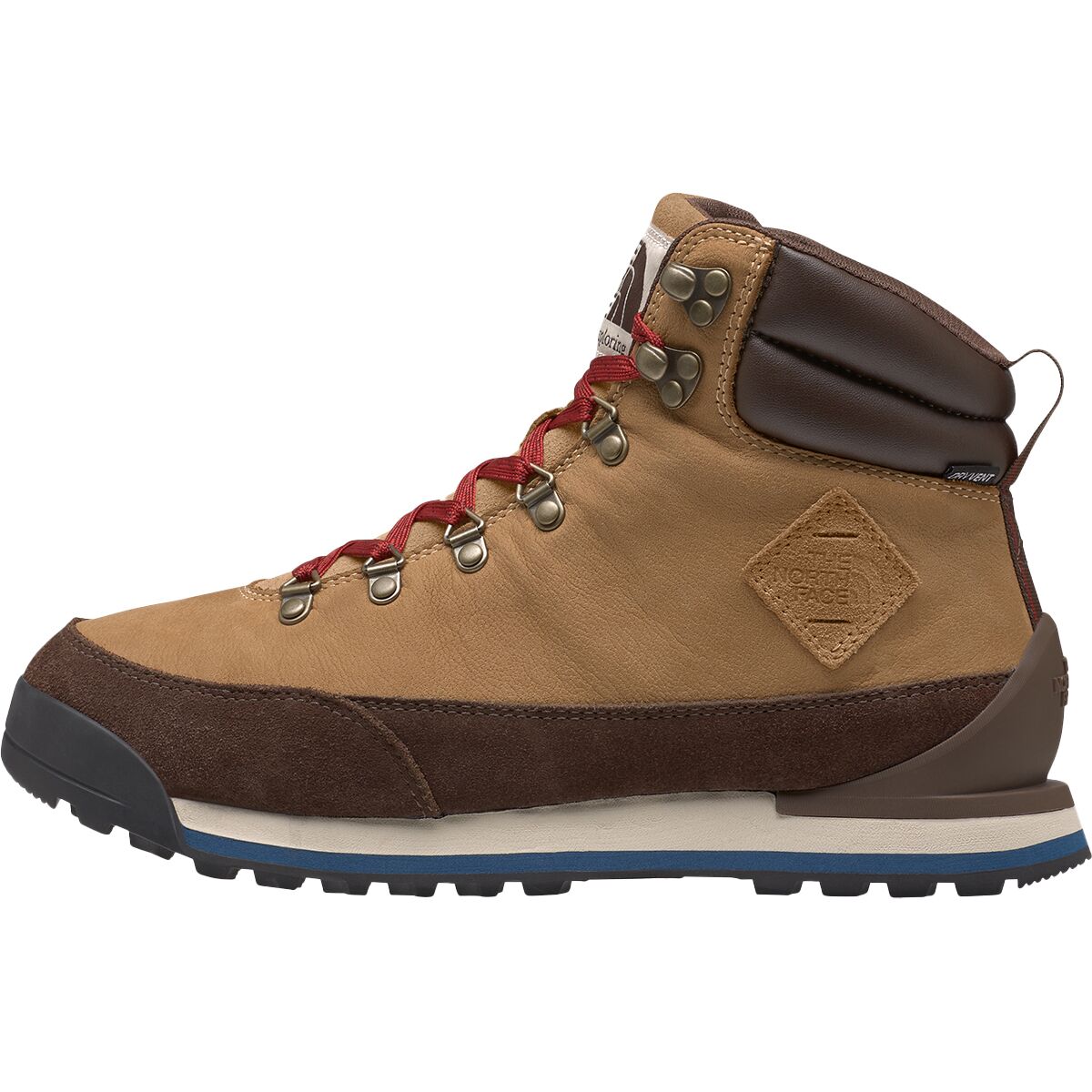 Image of The North Face Back-To-Berkeley IV Leather WP Boot - Men's Almond Butter/Demitasse Brown, 8.5