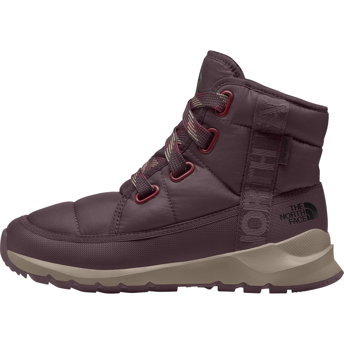 Image of The North Face ThermoBall Lace Up Luxe WP Boot - Women's Deep Burgundy/Burgundy Crush, 8.0