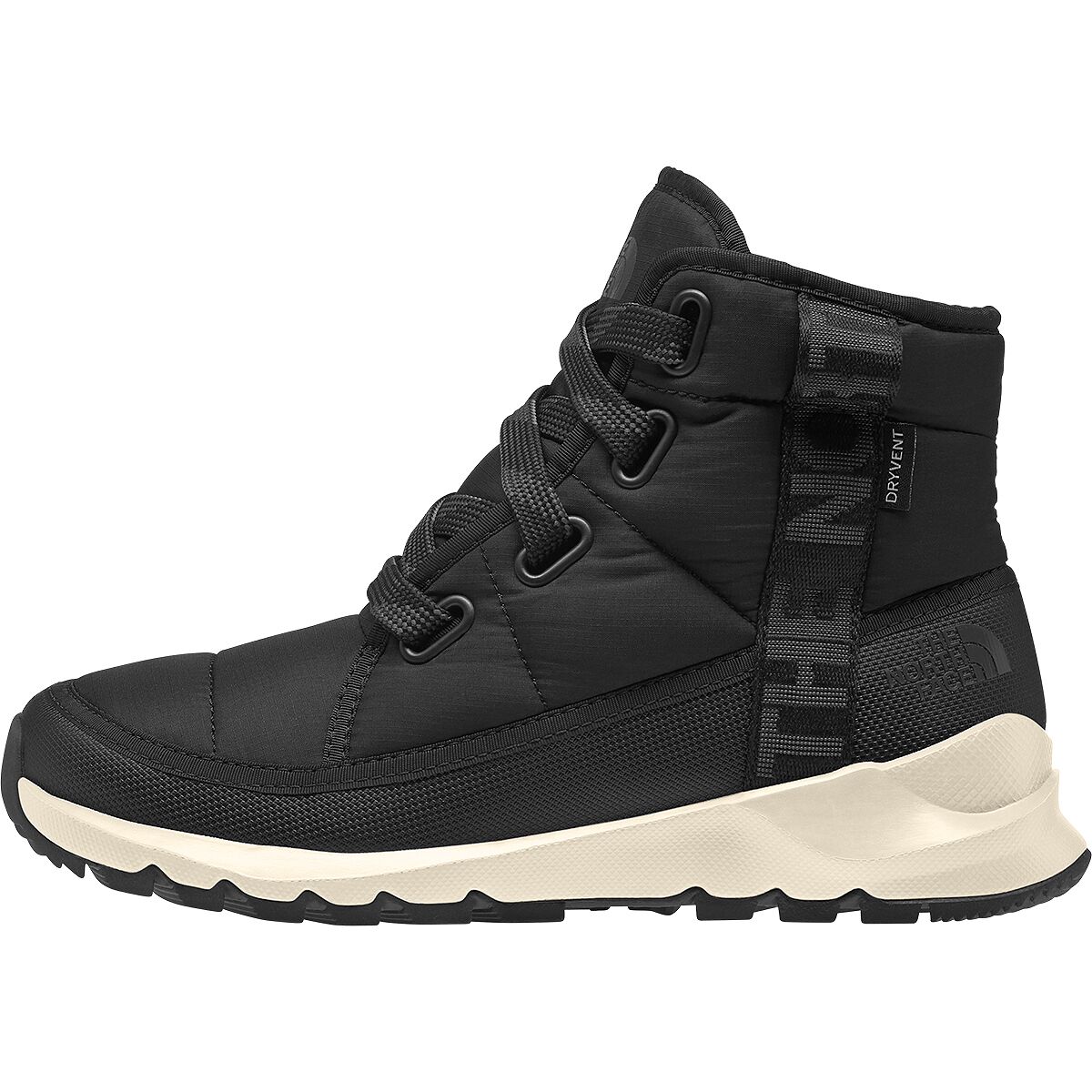 Image of The North Face ThermoBall Lace Up Luxe WP Boot - Women's TNF Black/Asphalt Grey, 8.0