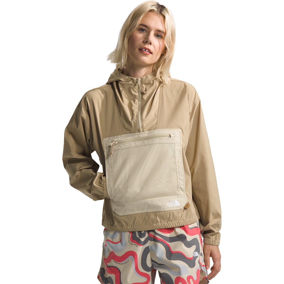 The North Face Class V Pathfinder Pullover - Women's Khaki Stone/Gravel, L