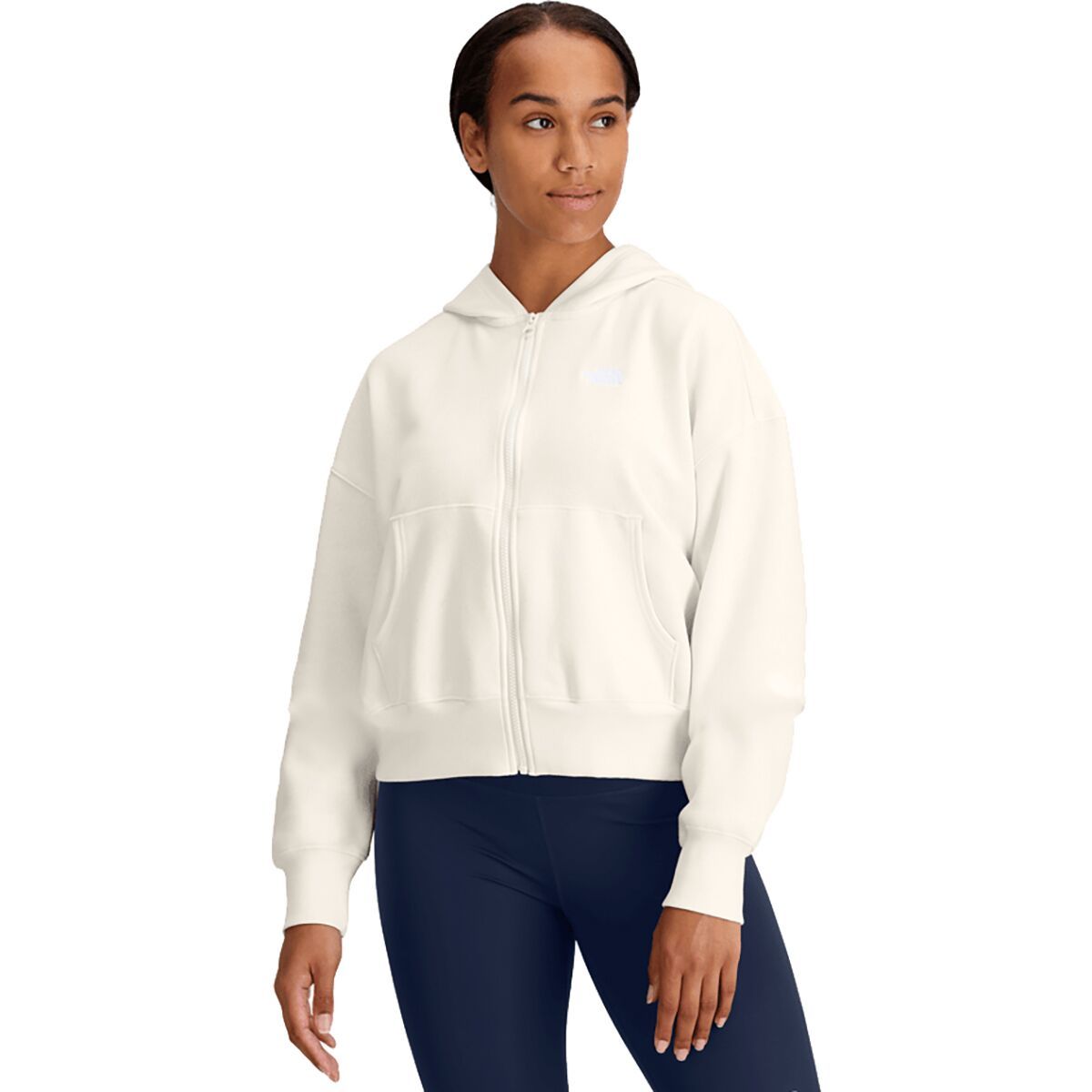 Image of The North Face Evolution Full-Zip Hoodie - Women's White Dune/NPF, XL