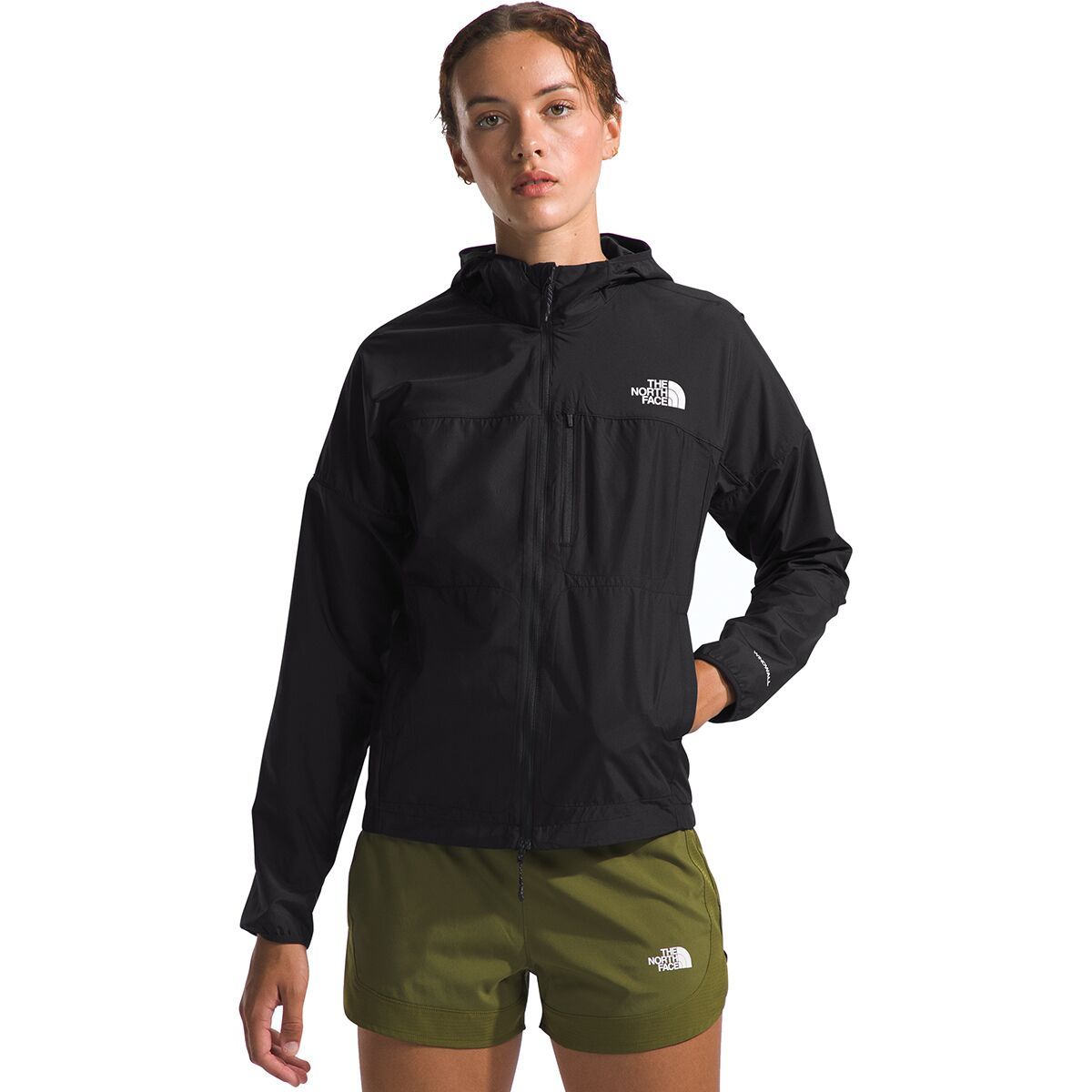 Image of The North Face Higher Run Wind Jacket - Women's TNF Black/NPF, XL