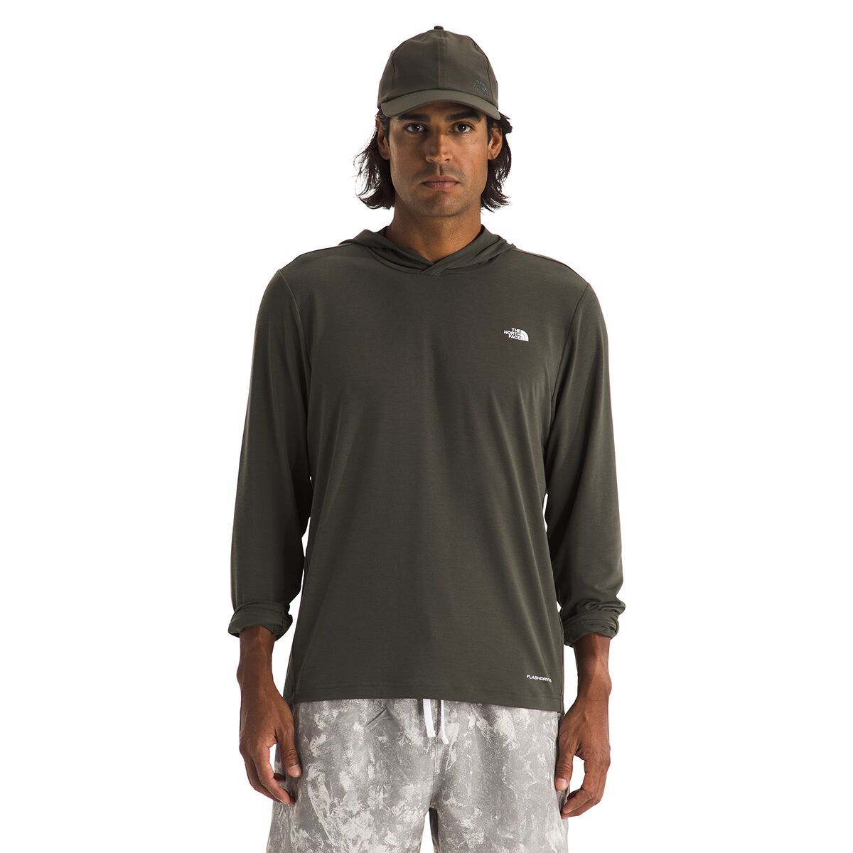 Image of The North Face Adventure Sun Hoodie - Men's New Taupe Green, M