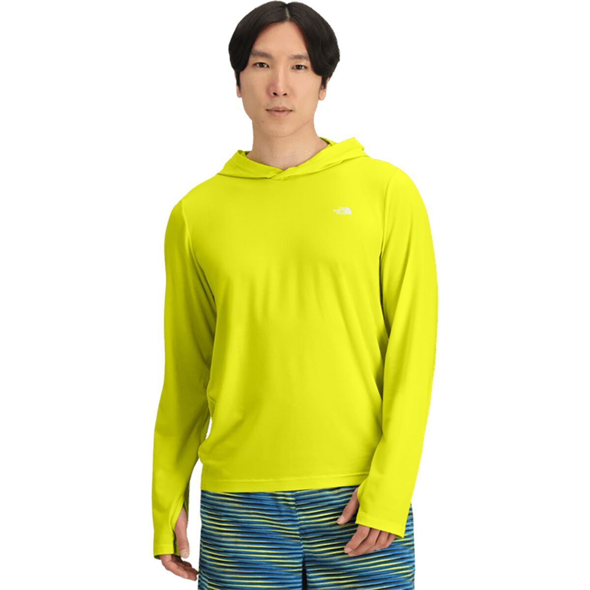 Image of The North Face Adventure Sun Hoodie - Men's Sulphur Spring Green, M