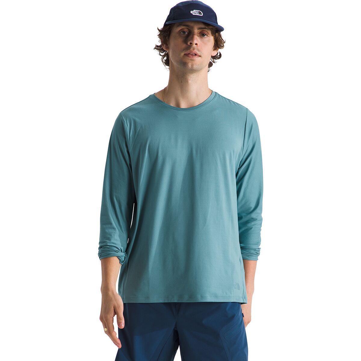 Image of The North Face Dune Sky Long-Sleeve Crew - Men's Algae Blue, XL