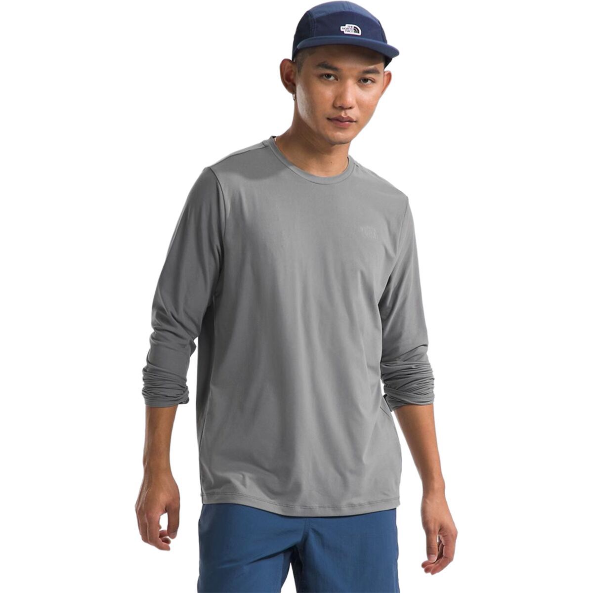 Image of The North Face Dune Sky Long-Sleeve Crew - Men's Smoked Pearl, XXL