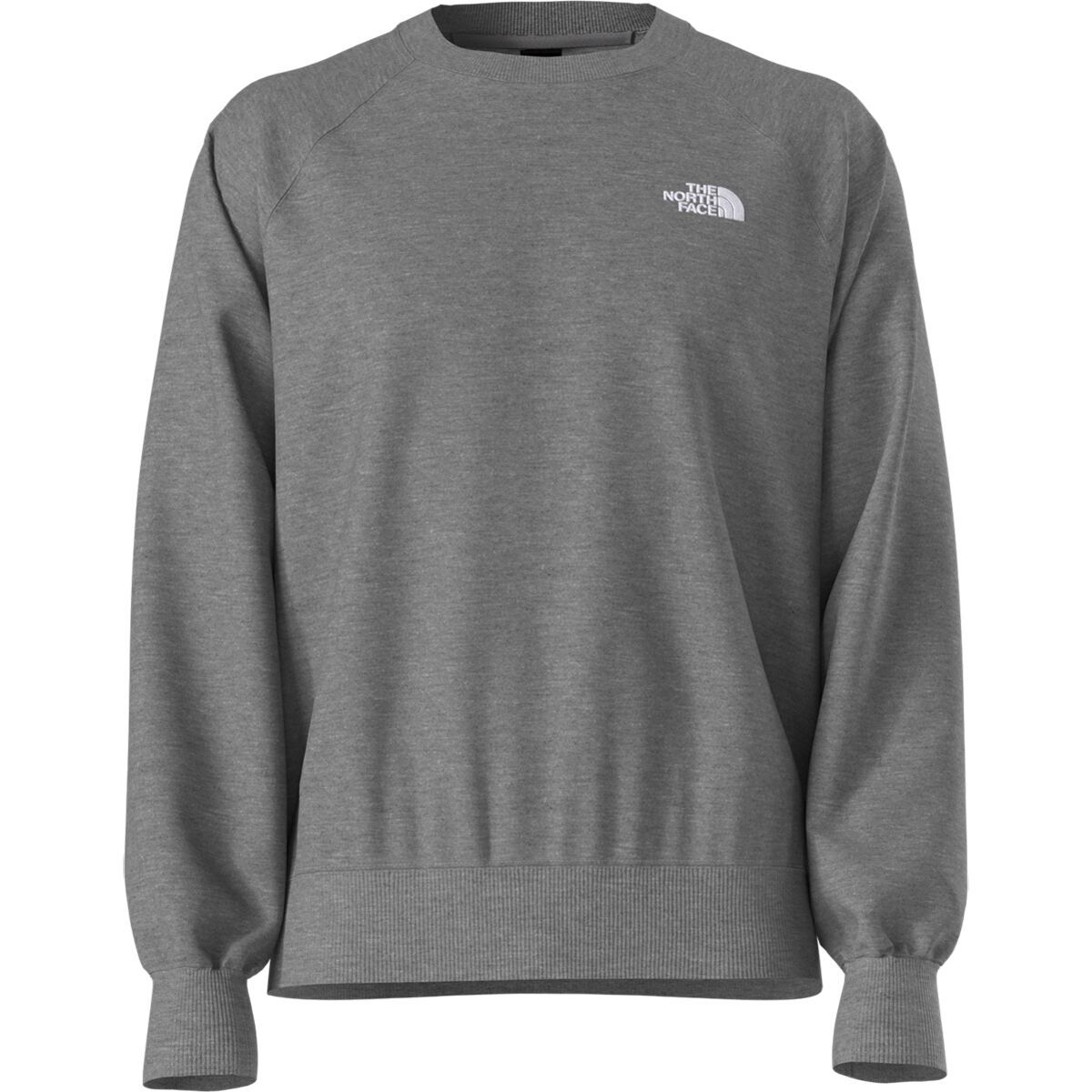 Image of The North Face Evolution Crew Sweatshirt - Men's TNF Medium Grey Heather/TNF White, L