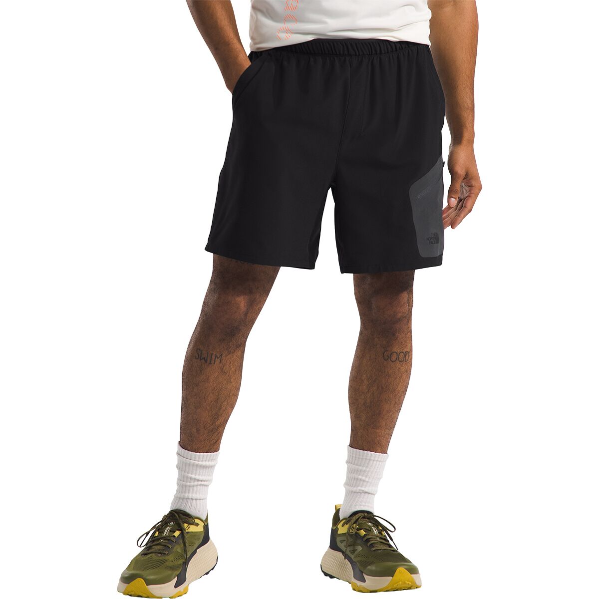 Image of The North Face Lightstride Short - Men's TNF Black/Asphalt Grey, XXL/Reg