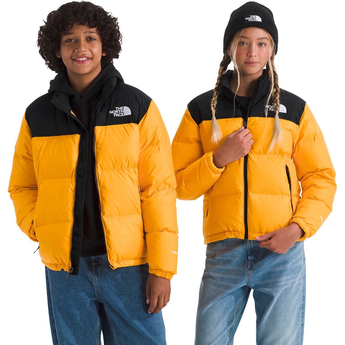 Image of The North Face 1996 Retro Nuptse Jacket - Kids' Summit Gold/Recycled Down, L