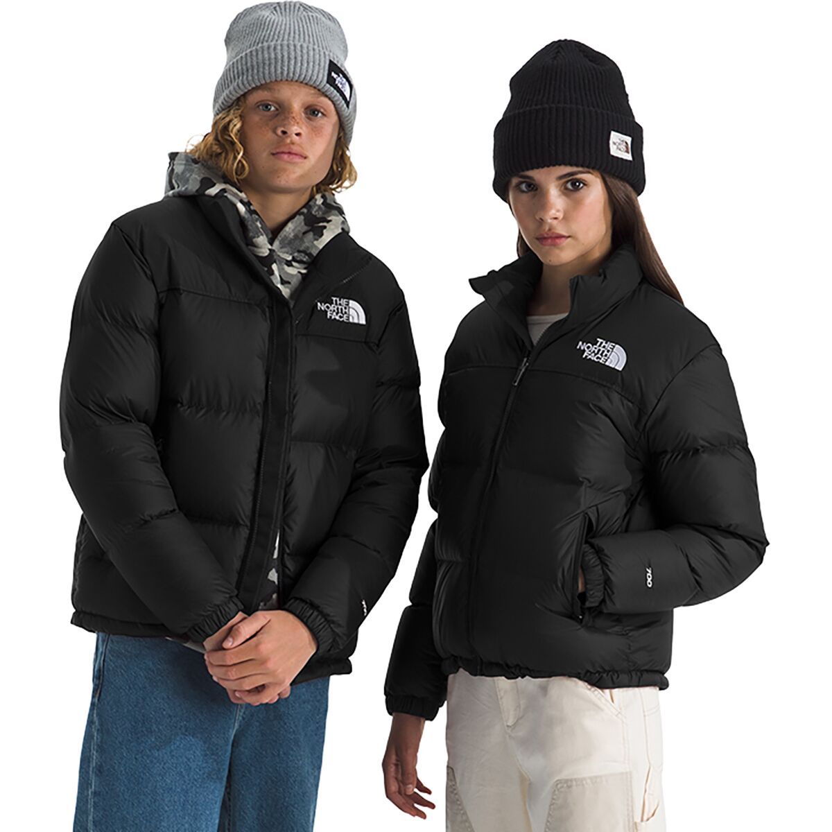 Image of The North Face 1996 Retro Nuptse Jacket - Kids' TNF Black/TNF Black/Recycled Down, L