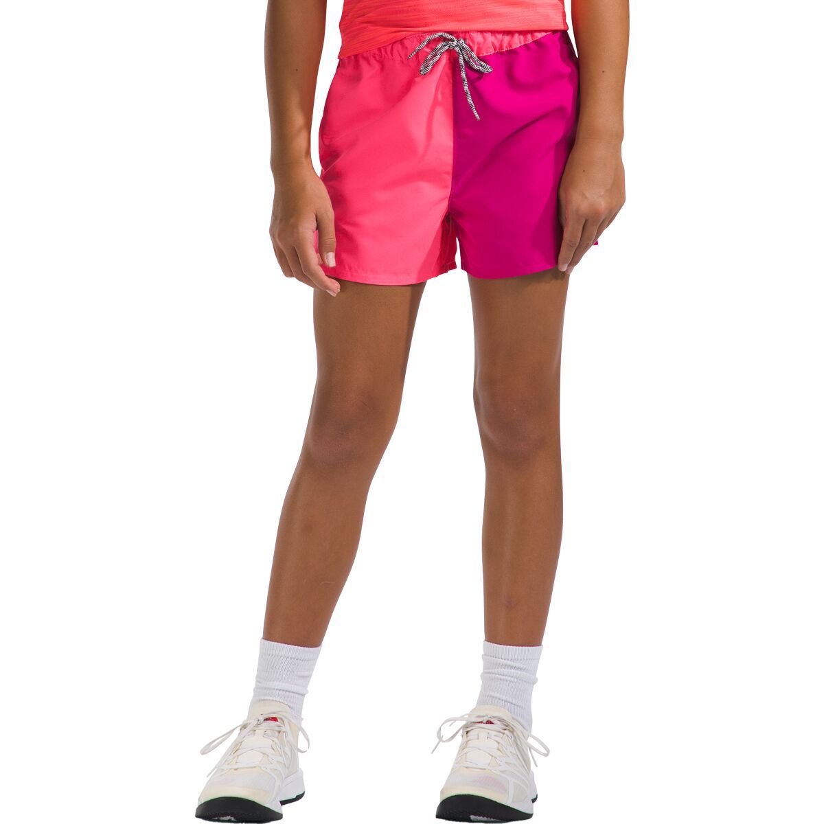 Image of The North Face Amphibious Class V Short - Girls' Poppy Wavy Phantom Print, M