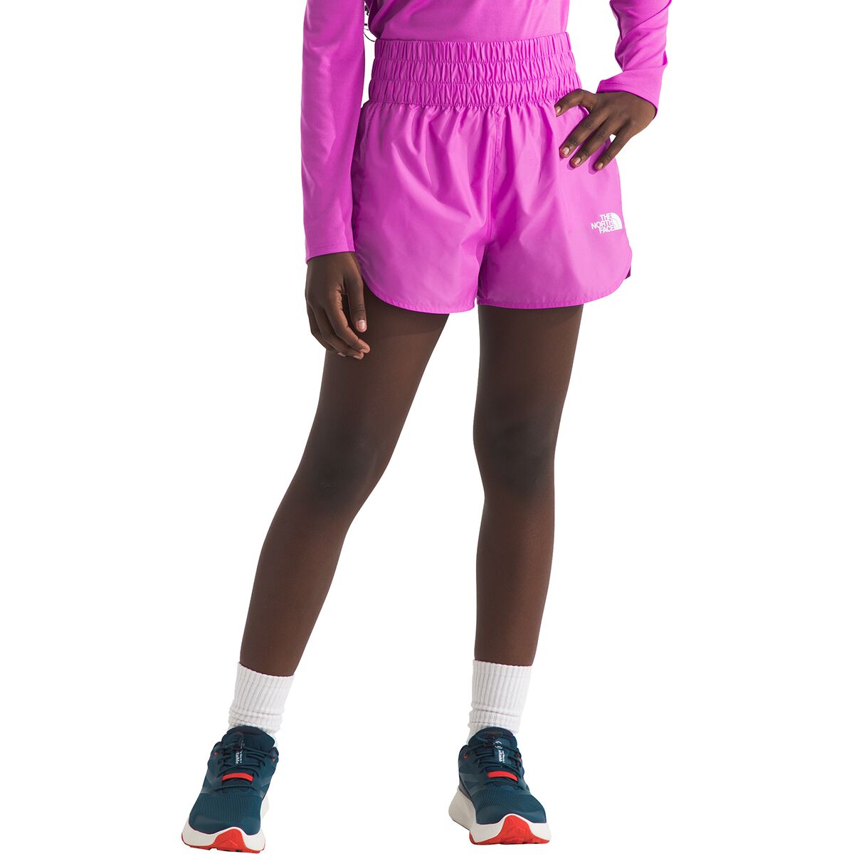 Image of The North Face Never Stop Woven Short - Girls' Violet Crocus, L
