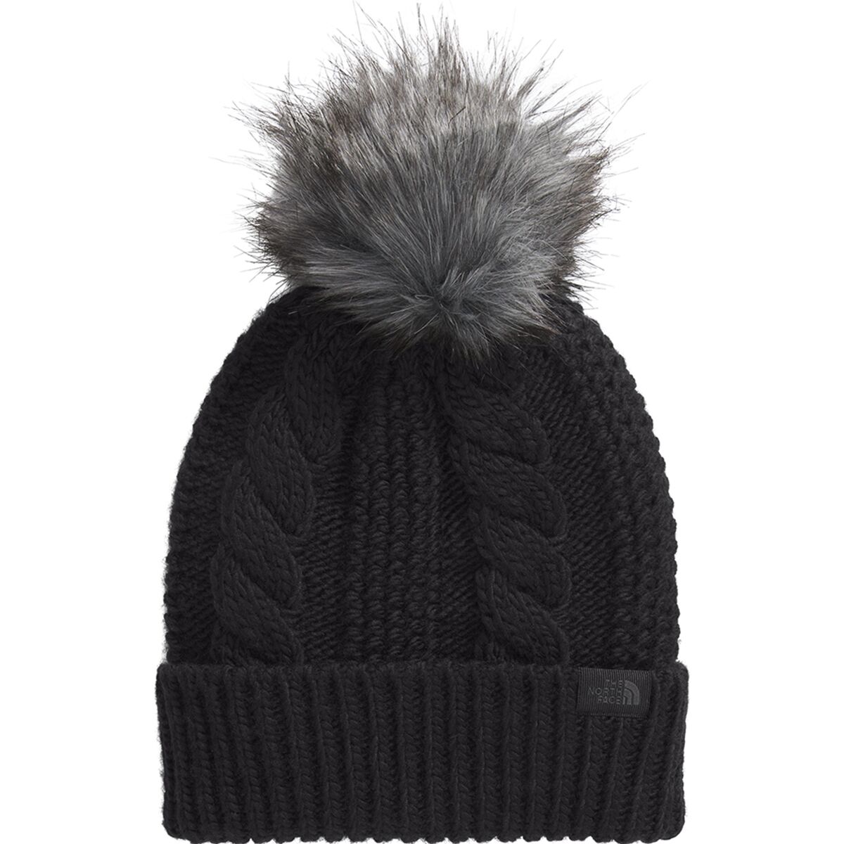 Image of The North Face Oh Mega Fur Pom Beanie - Women's TNF Black, One Size