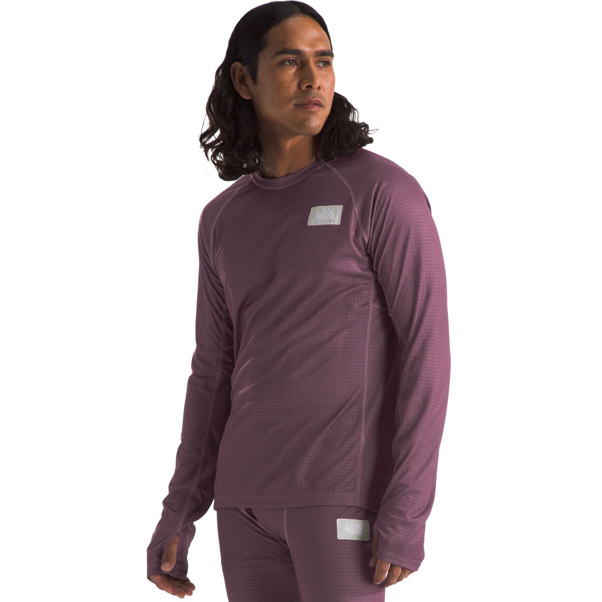 Image of The North Face A68A Circular DotKnit Crew Sweatshirt - Men's Midnight Mauve, L