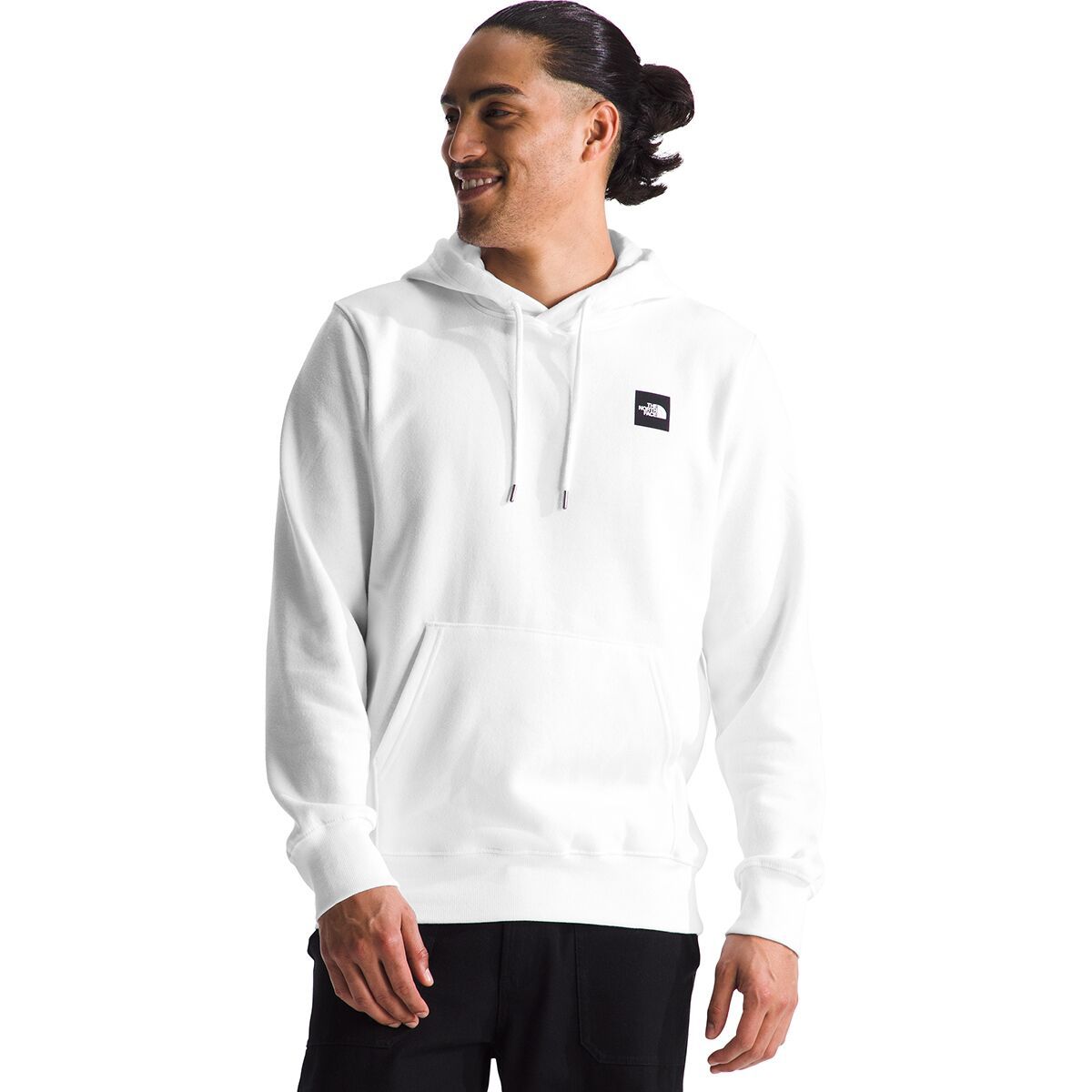 The North Face Box Logo Hoodie - Men's TNF White/TNF Black, XXL