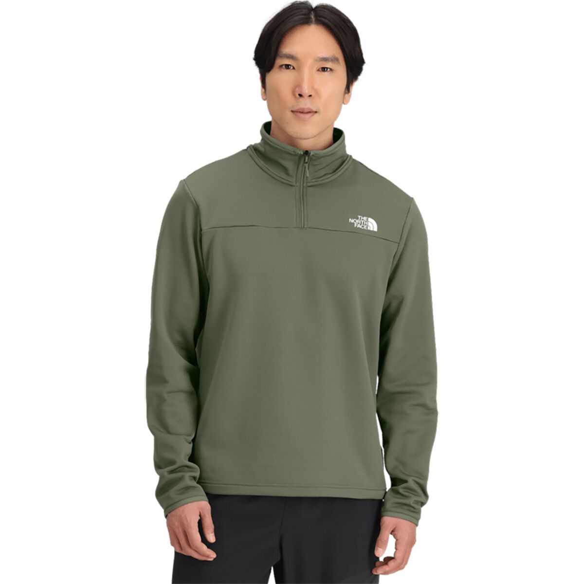 Image of The North Face Cedar Trail Grid Fleece 1/4-Zip Jacket - Men's Bark Mist, XXL