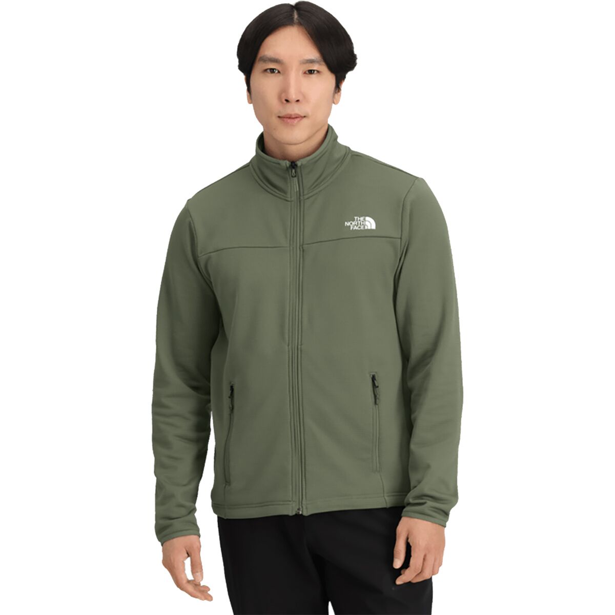Image of The North Face Cedar Trail Grid Fleece Full Zip Jacket - Men's Bark Mist, M