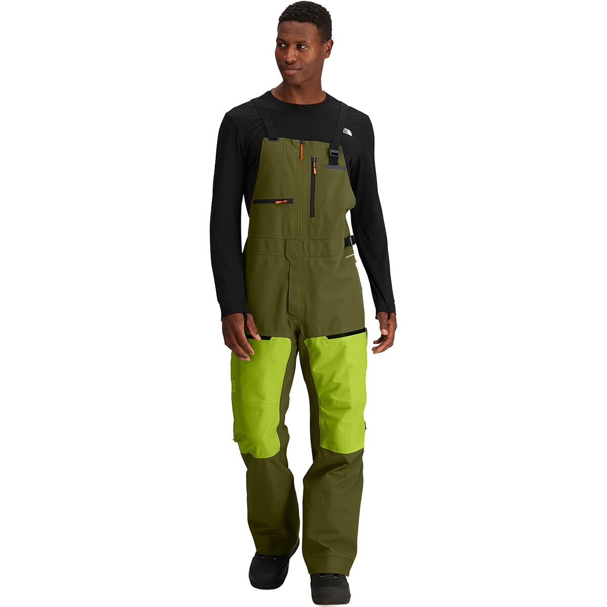 The North Face Ceptor Bib Pant - Men's Meadow Grass/Forest Olive, M/Reg