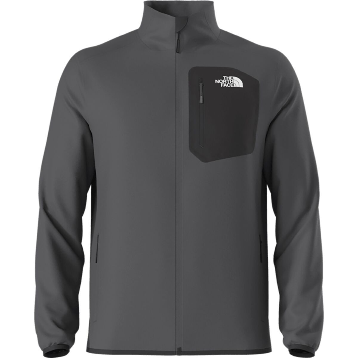 Image of The North Face Crest Full Zip Jacket - Men's Anthracite Grey/TNF Black, L