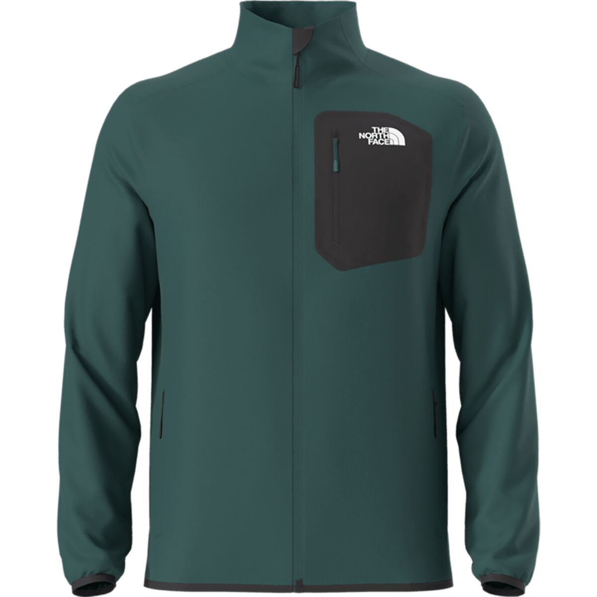 Image of The North Face Crest Full Zip Jacket - Men's Deep Nori/TNF Black, XL
