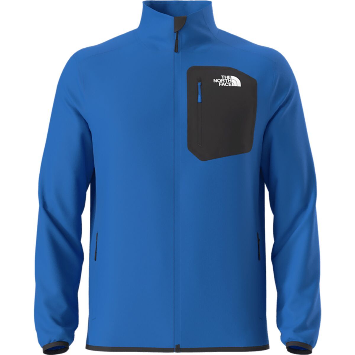 Image of The North Face Crest Full Zip Jacket - Men's Hero Blue/TNF Black, XXL