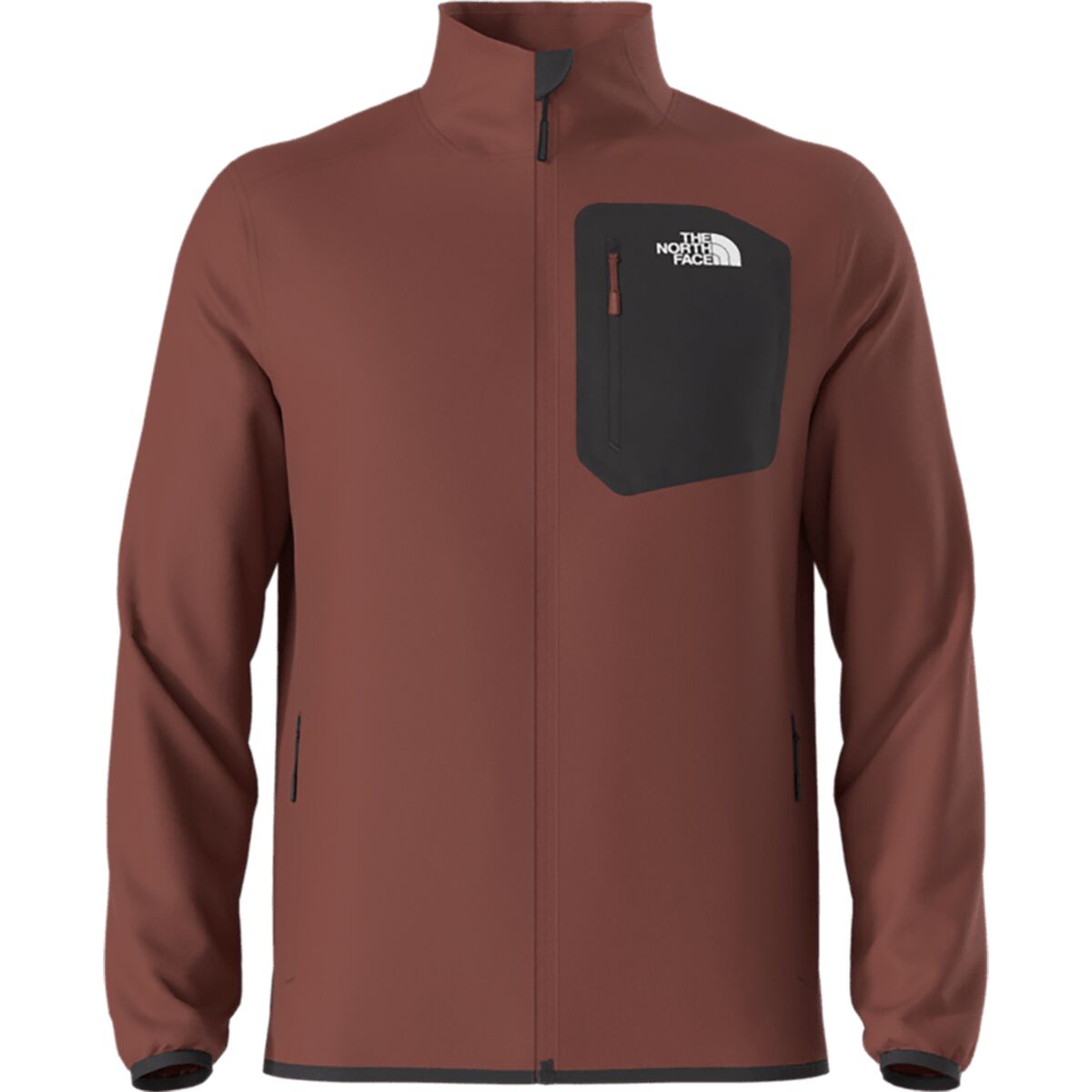 Image of The North Face Crest Full Zip Jacket - Men's Iron Clay/TNF Black, M