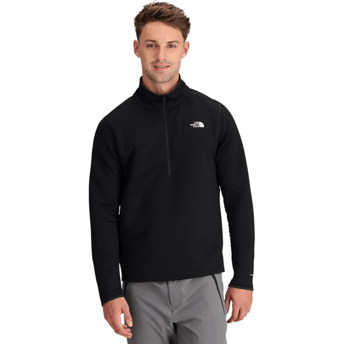 Image of The North Face Dotknit Thermal 1/4-Zip Top - Men's TNF Black, XS