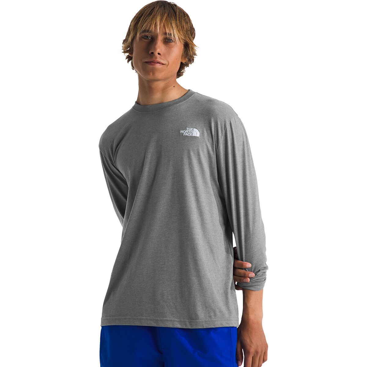 The North Face Long-Sleeve Evolution T-Shirt - Men's TNF Medium Grey Heather, S