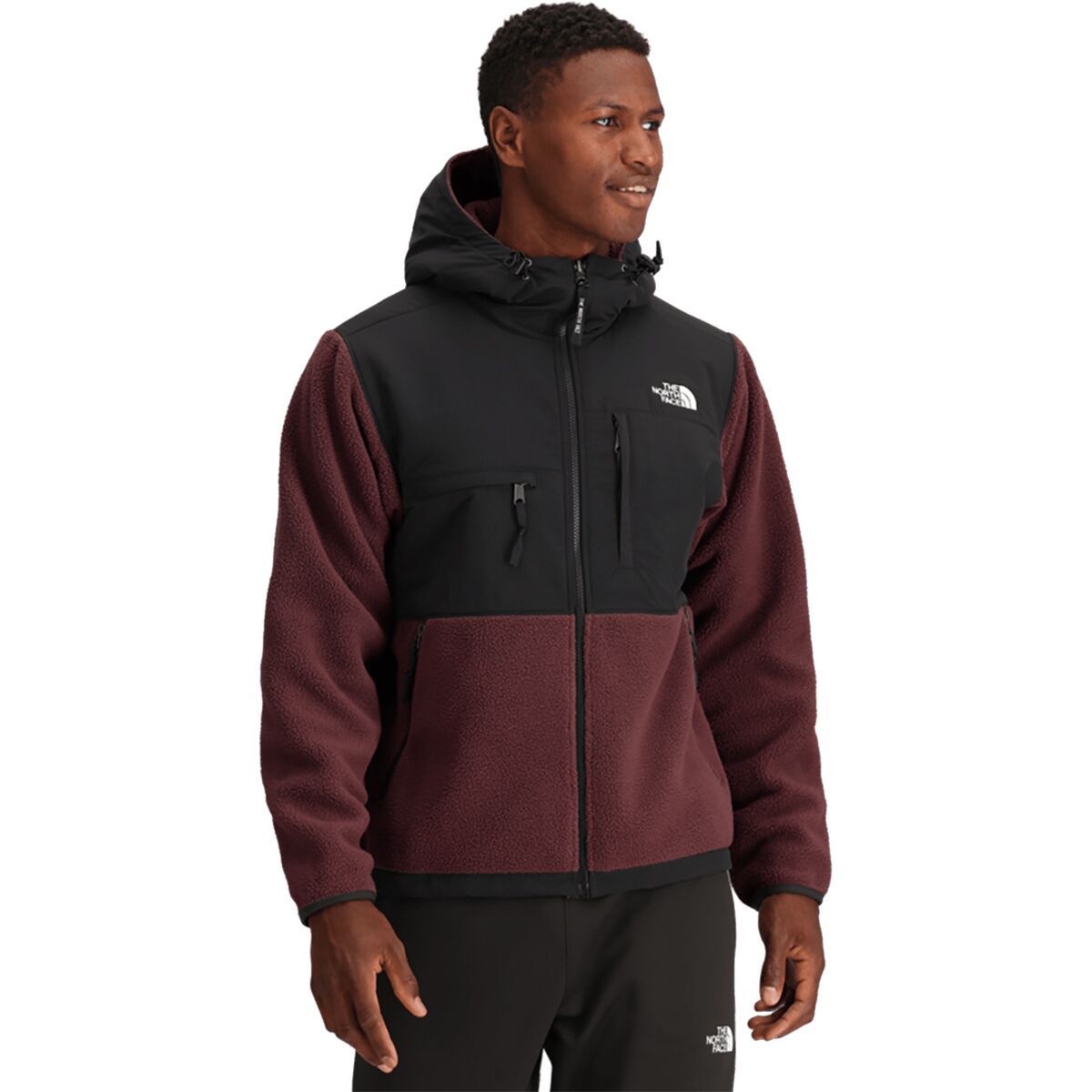 Image of The North Face Retro Denali Hoodie - Men's Sumac/TNF Black, M