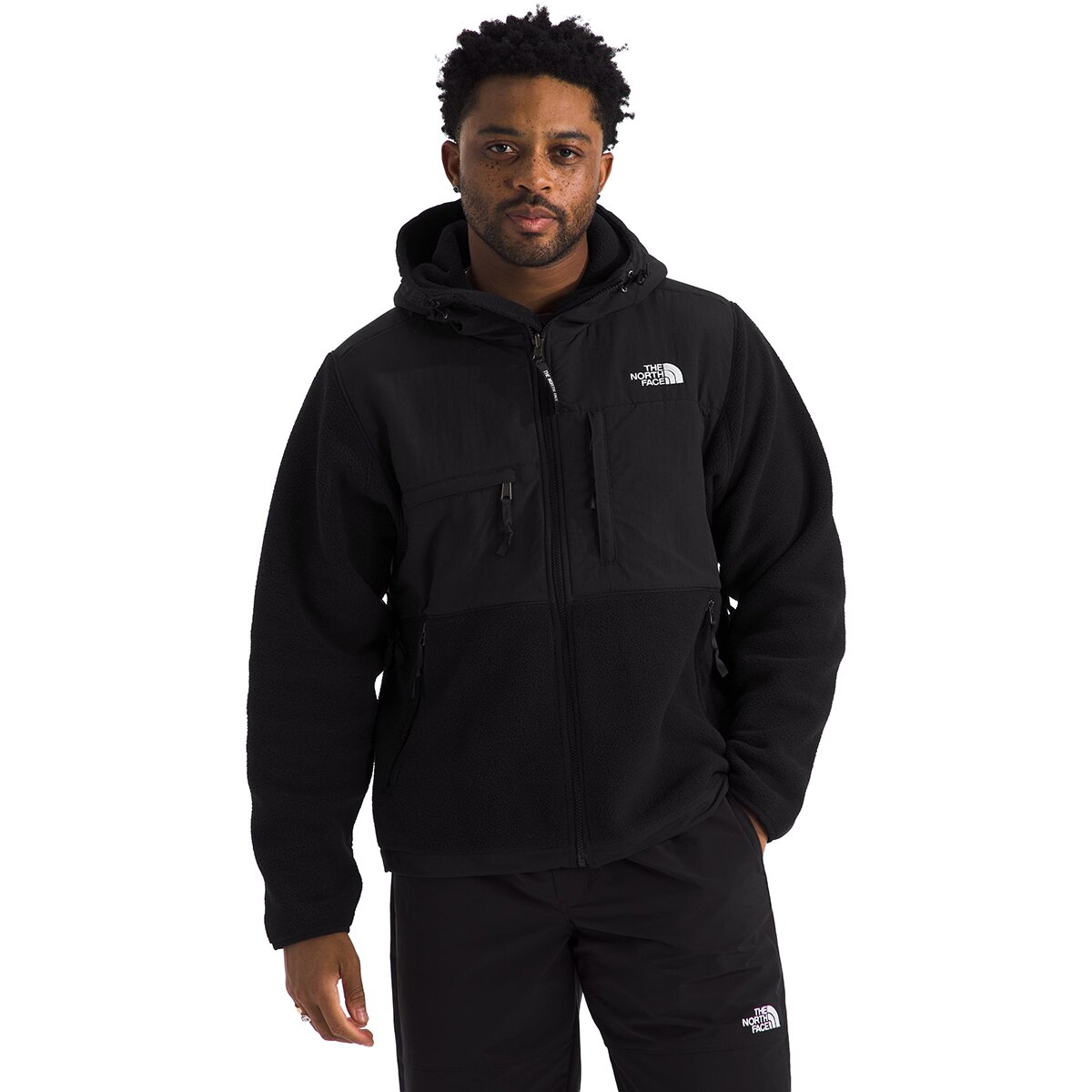 Image of The North Face Retro Denali Hoodie - Men's TNF Black, XS