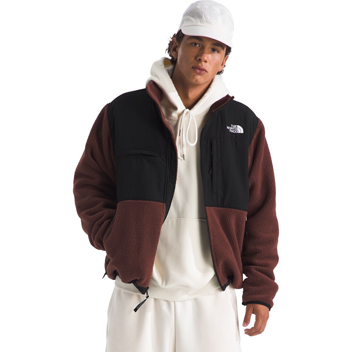 Image of The North Face Retro Denali Jacket - Men's Ember Soil/TNF Black, XXL