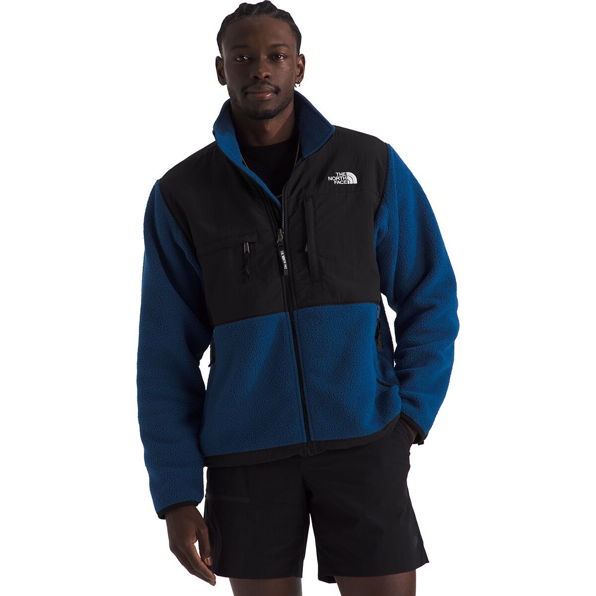 Image of The North Face Retro Denali Jacket - Men's Estate Blue/TNF Black, S