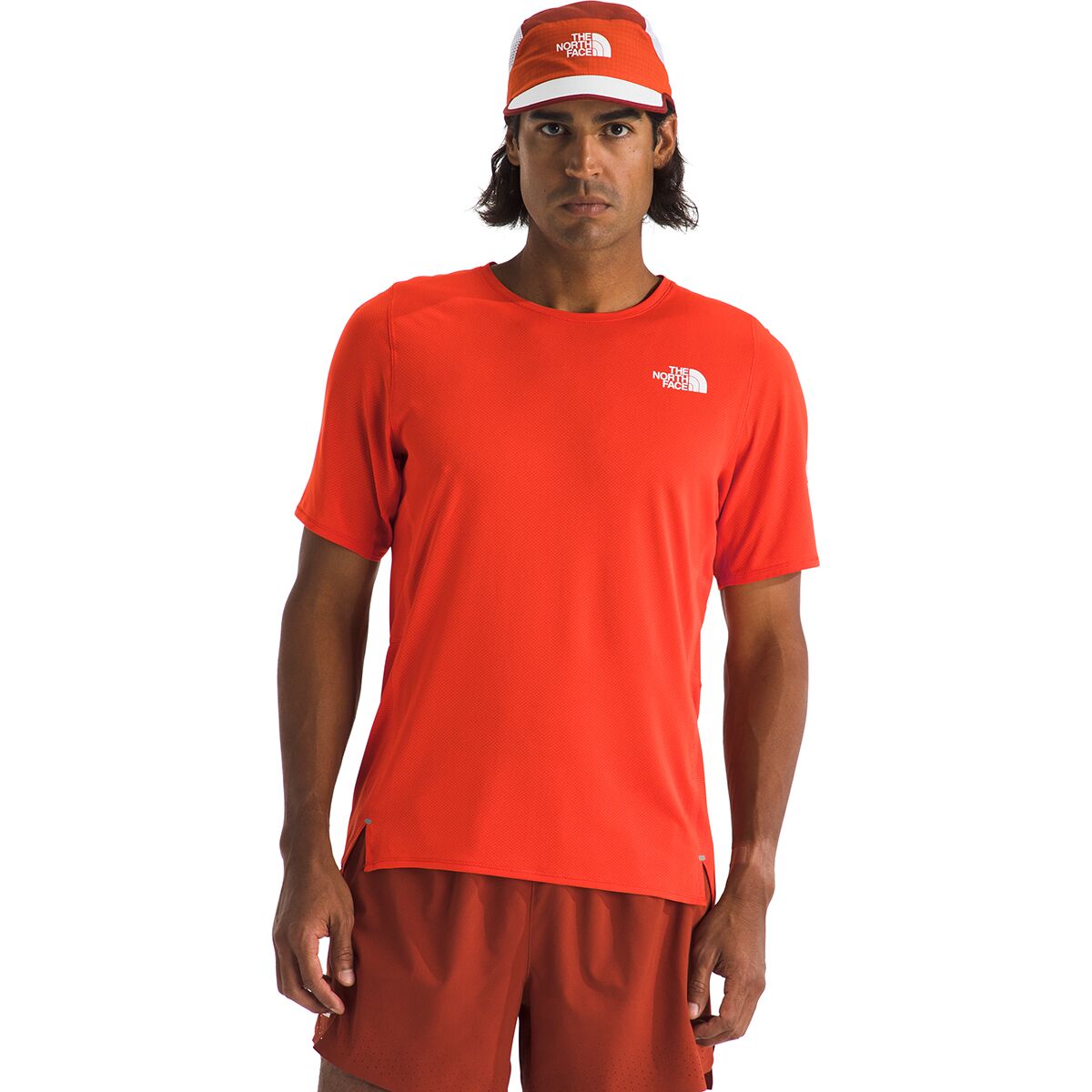 Image of The North Face Summit High Trail Short-Sleeve Top - Men's Lava Red, L