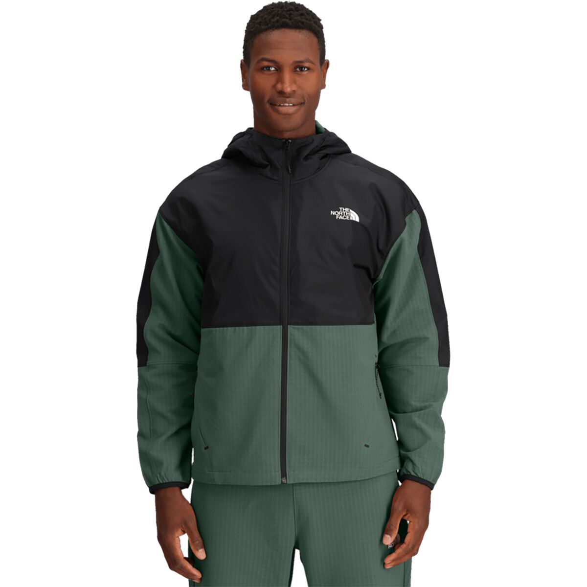 The North Face Tekware Grid Hybrid Full Zip Jacket - Men's Duck Green, L