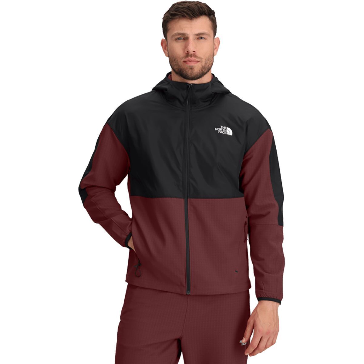 Image of The North Face Tekware Grid Hybrid Full Zip Jacket - Men's Sumac, S