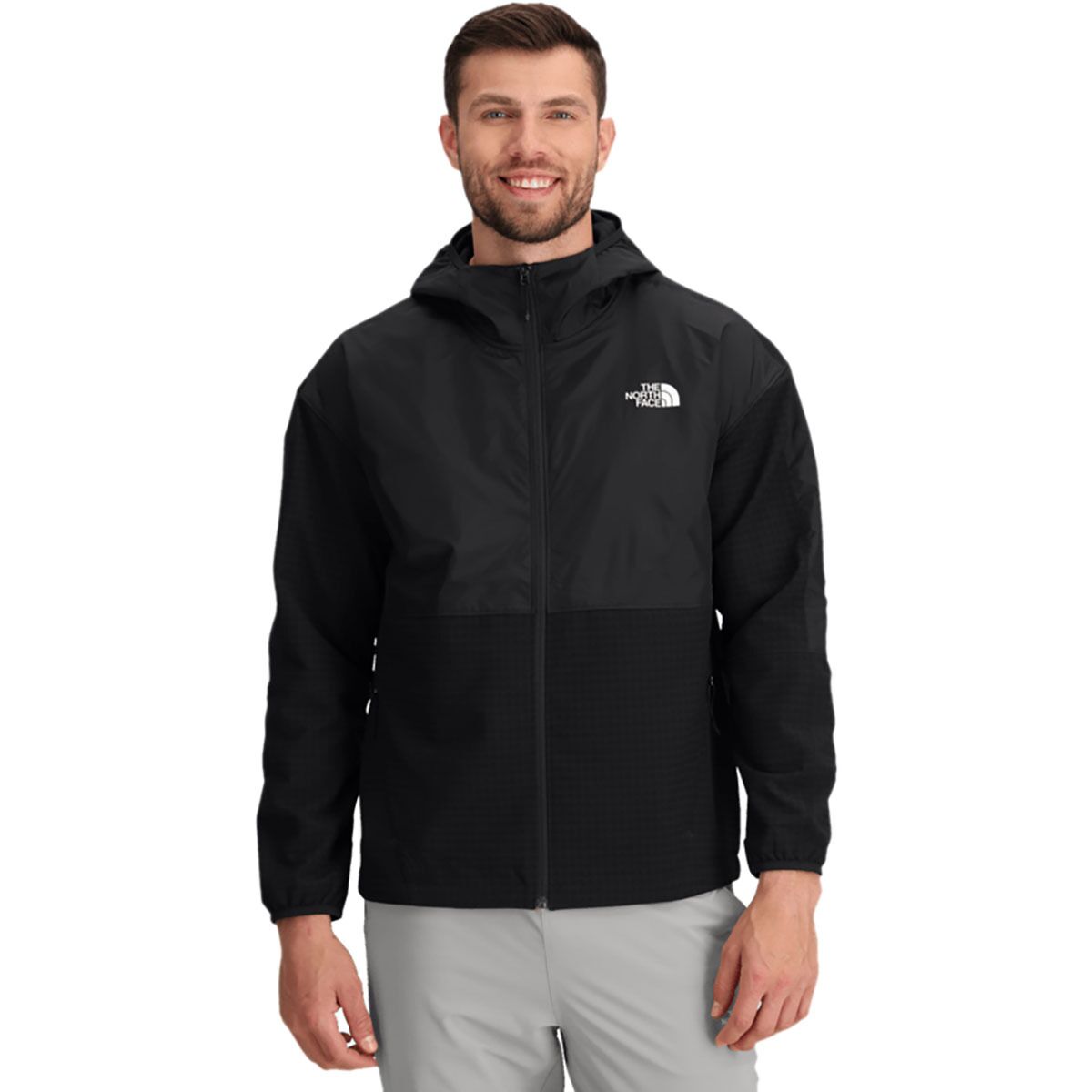 The North Face The North Face Tekware Grid Hybrid Full Zip Jacket - Men's TNF Black, XXL