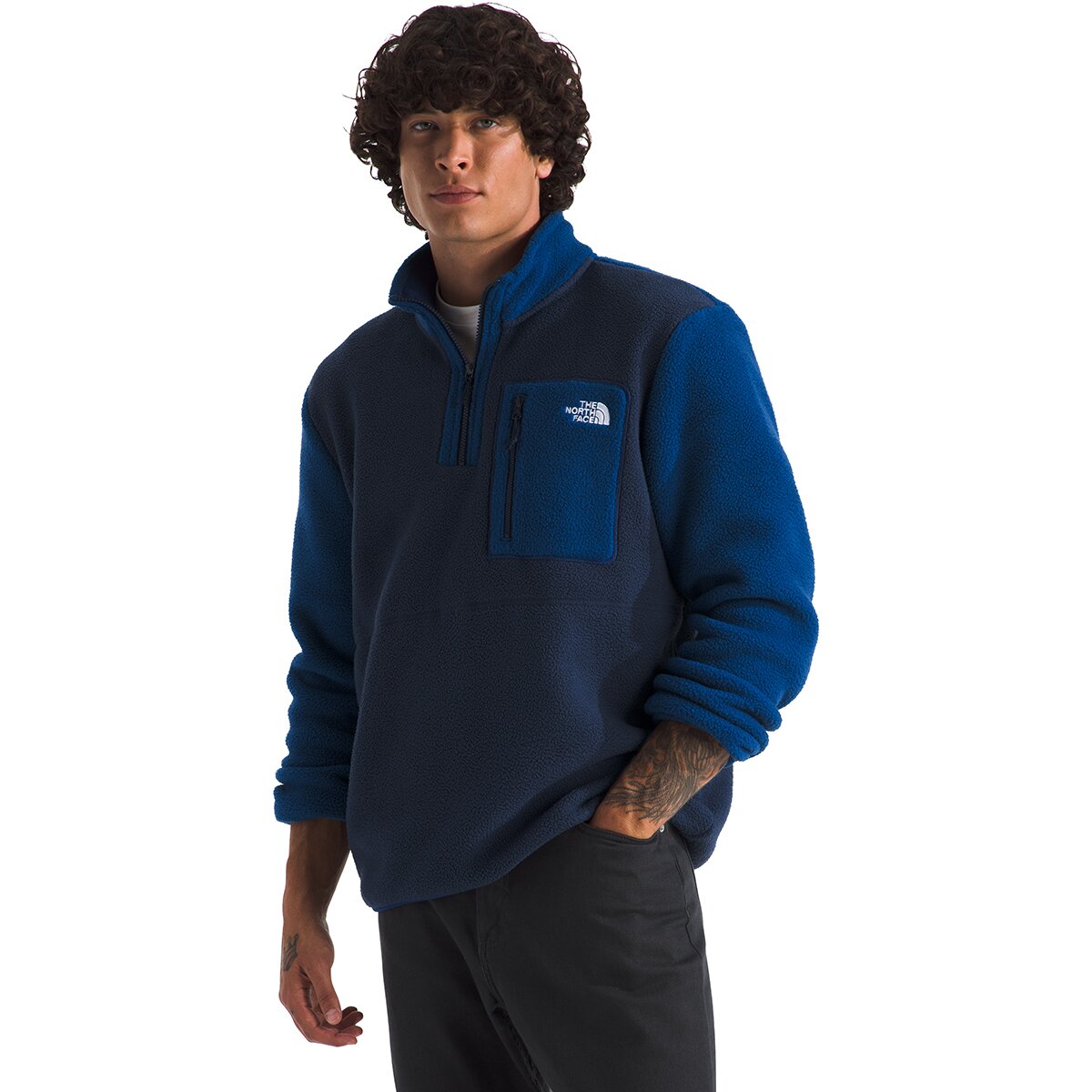 The North Face The North Face Yumiori 1/4-Zip Jacket - Men's Summit Navy/Estate Blue/Summit Navy, XL