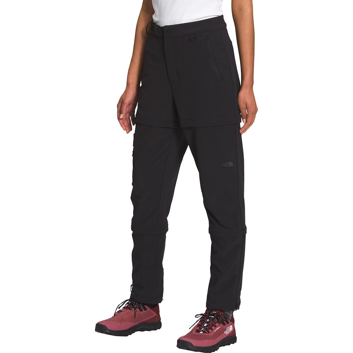 Image of The North Face Bridgeway Zip-Off Pant - Women's TNF Black/NPF, 4/Reg