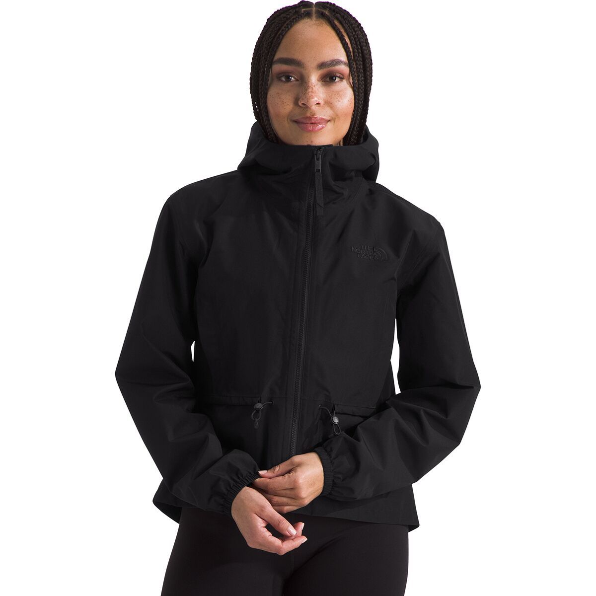 Image of The North Face Daybreak Hooded Rain Jacket - Women's TNF Black, XS