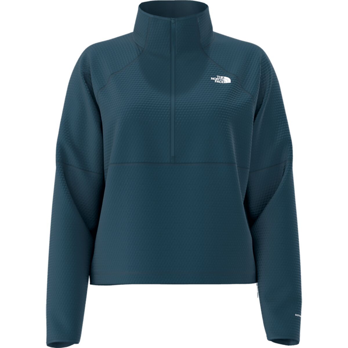 Image of The North Face Dotknit Thermal 1/4-Zip Pullover Sweatshirt - Women's Midnight Petrol, XS