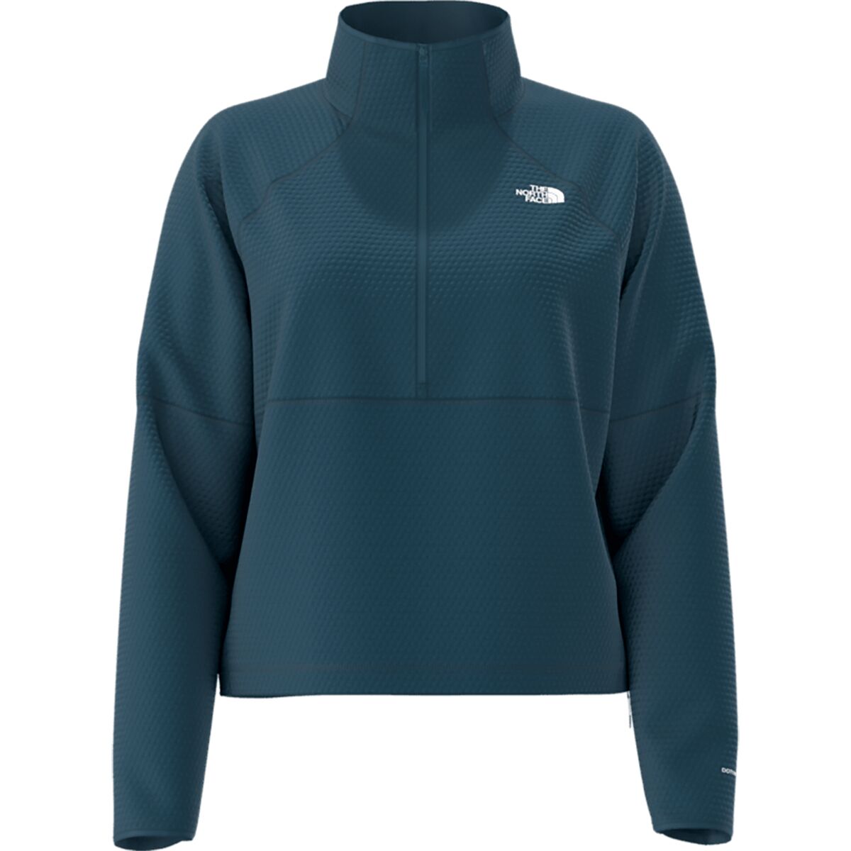Image of The North Face Dotknit Thermal 1/4-Zip Pullover Sweatshirt - Women's Midnight Petrol, XXL