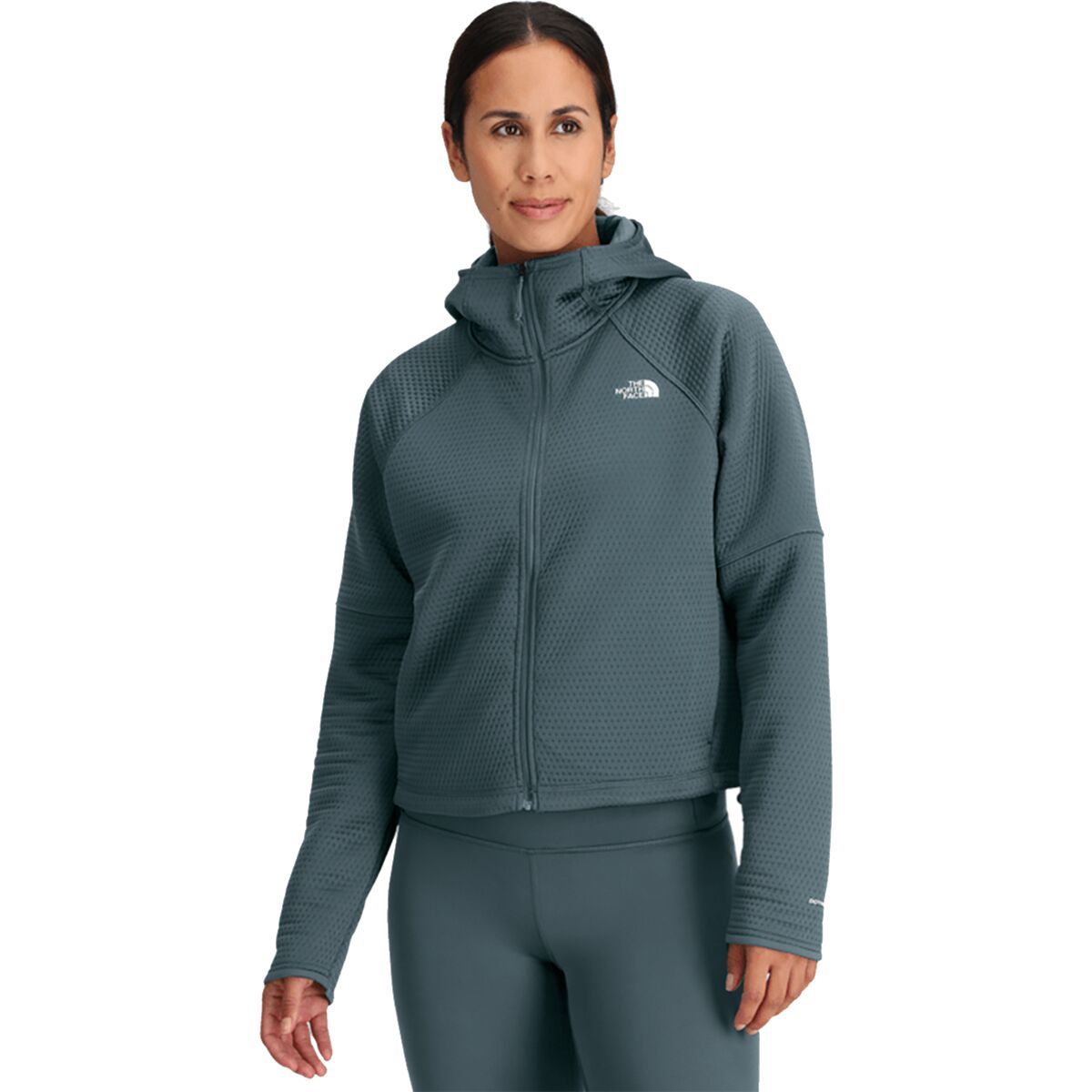 Image of The North Face Dotknit Thermal Full-Zip Hoodie - Women's Space, XS