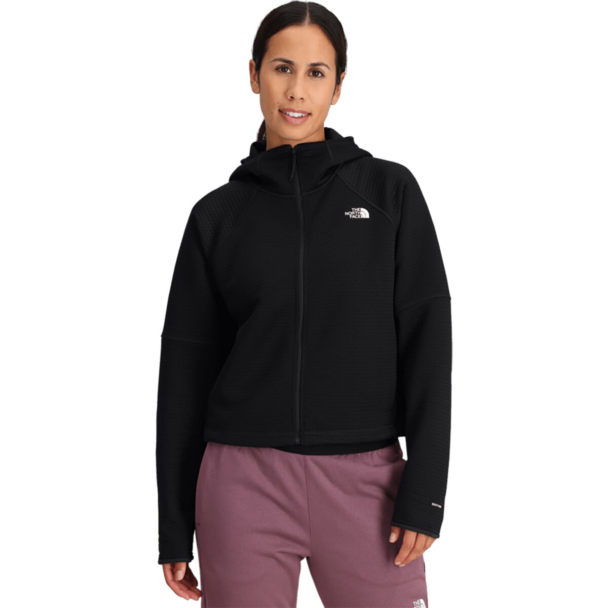 Image of The North Face Dotknit Thermal Full-Zip Hoodie - Women's TNF Black, XL
