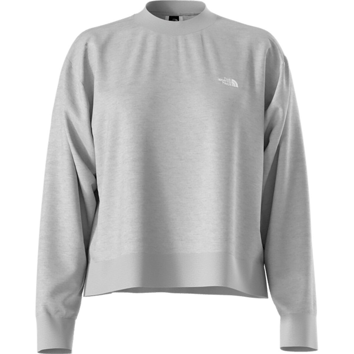 Image of The North Face Evolution Fleece Crew Sweatshirt - Women's TNF Light Grey Heather, XXL