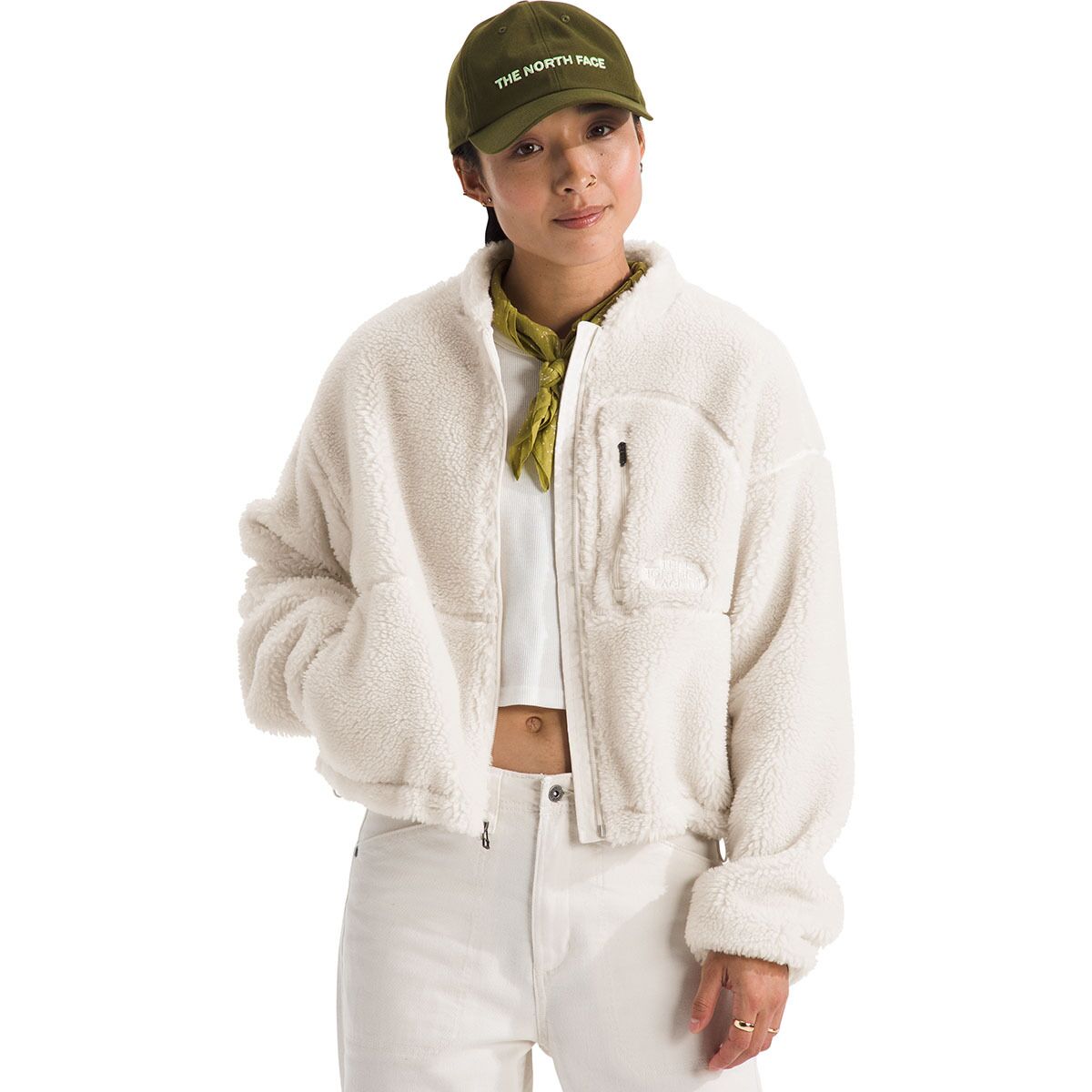 Image of The North Face Extreme Pile 2 Full-Zip Jacket - Women's White Dune, XXL