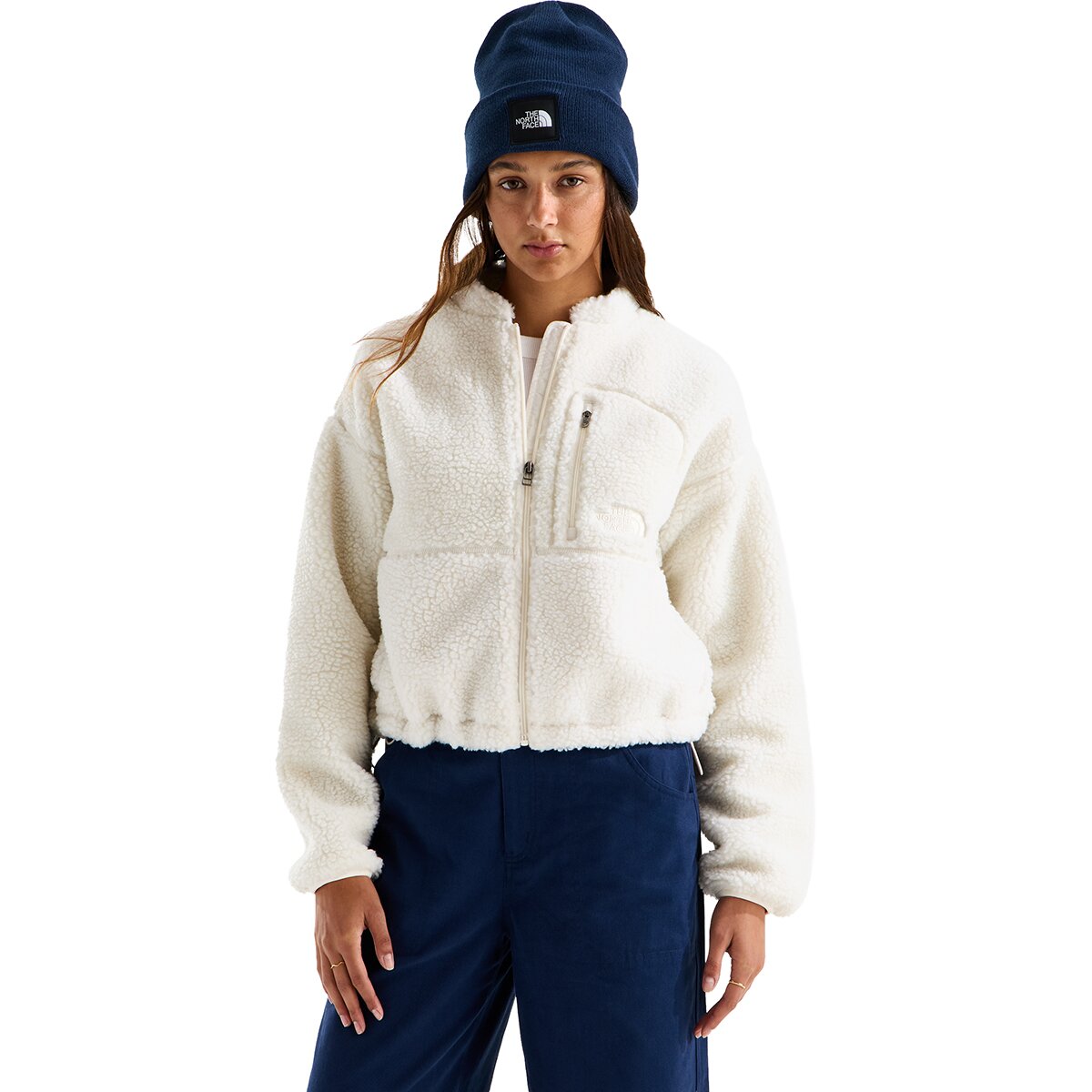Image of The North Face Extreme Pile 2 Full-Zip Jacket - Women's White Dune 2, XXL